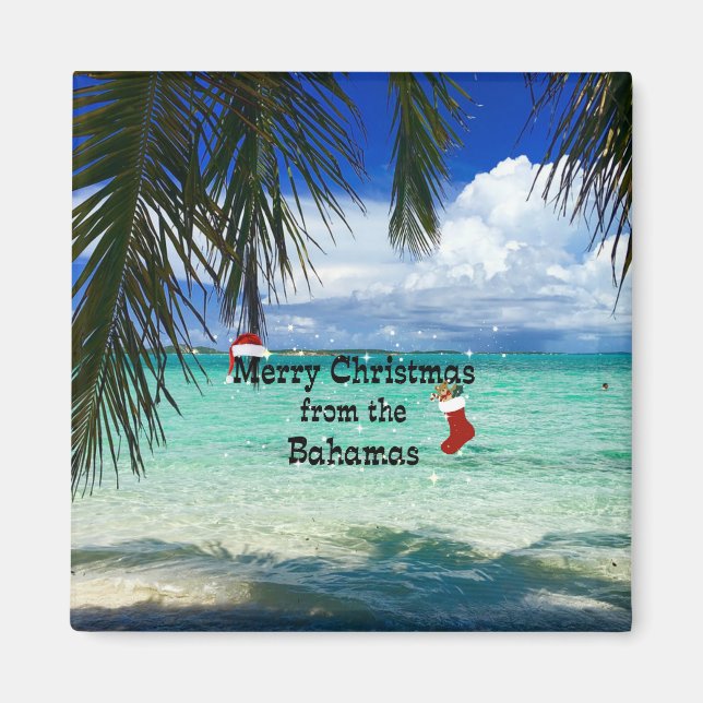 Merry Christmas from the Bahamas Magnet (Front)
