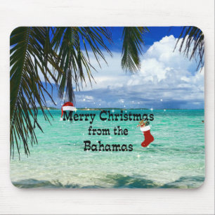 Merry Christmas from the Bahamas Mouse Mat