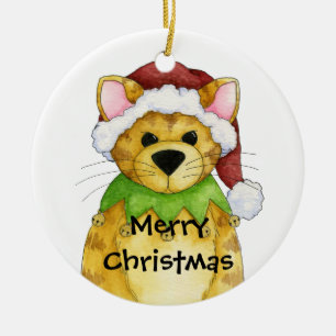 Merry Christmas from the Cat Ornament