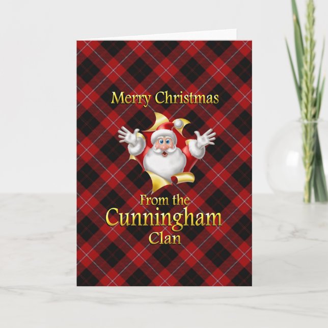 Merry Christmas From the Cunningham Clan Holiday Card (Front)