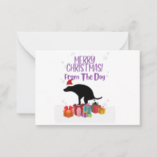 Merry Christmas from the Dog Card