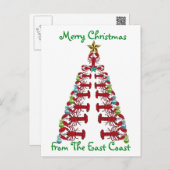 Merry Christmas from the  EastCoast postcard (Front/Back)