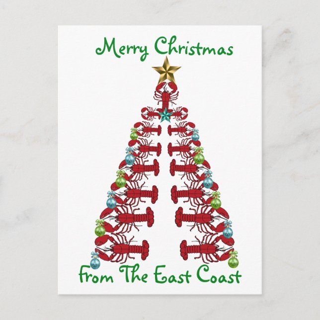 Merry Christmas from the  EastCoast postcard (Front)