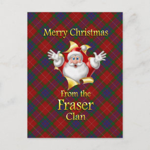 Merry Christmas From the Fraser Clan Holiday Postcard