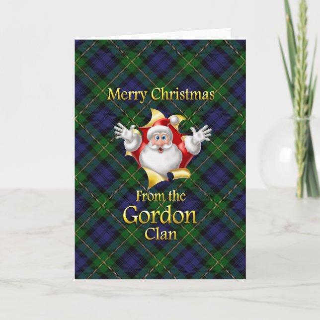 Merry Christmas From the Gordon Clan Holiday Card (Front)