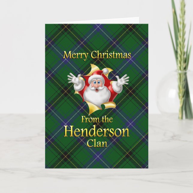 Merry Christmas From the Henderson Clan Holiday Card (Front)
