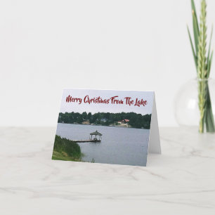 MERRY CHRISTMAS **FROM THE LAKE*** CARD