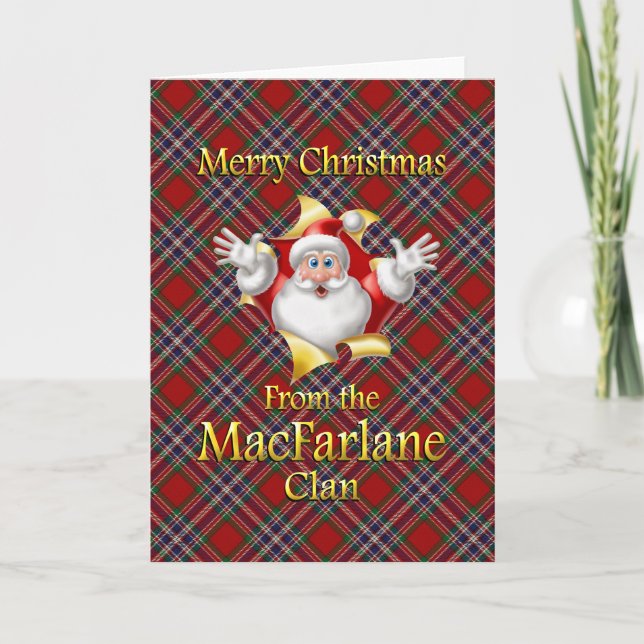 Merry Christmas From the MacFarlane Clan Holiday Card (Front)