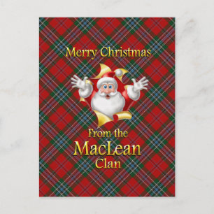 Merry Christmas From the MacLean Clan Holiday Postcard