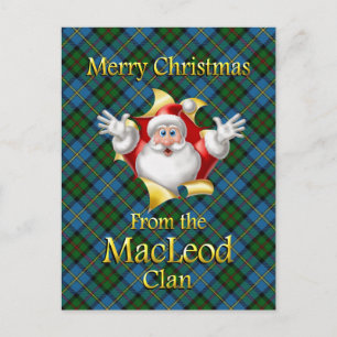 Merry Christmas From the MacLeod Clan Holiday Postcard