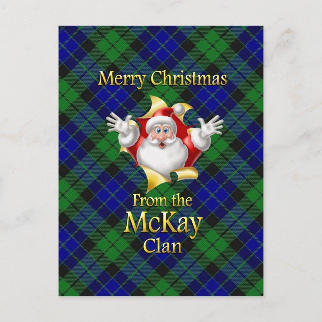 Merry Christmas From the McKay Clan Holiday Postcard (Front)