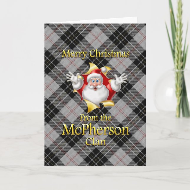 Merry Christmas From the McPherson Clan Holiday Card (Front)