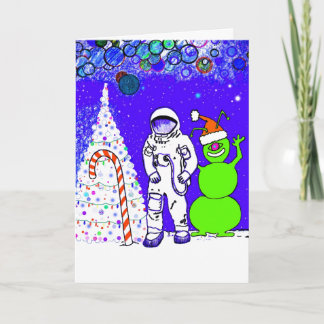 Merry Christmas From The Moon ! Card