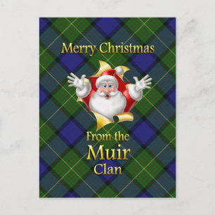 Merry Christmas From the Muir Clan Holiday Postcard