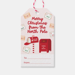 Merry Christmas from the North Pole Gift Tags