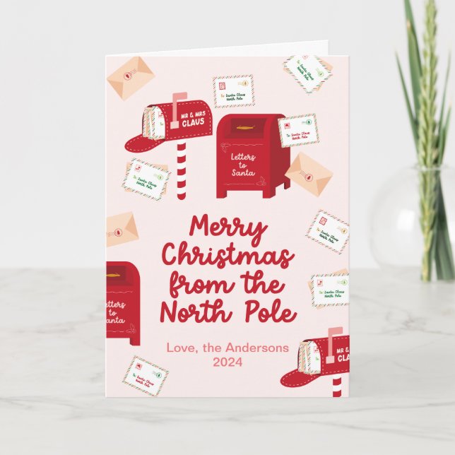 Merry Christmas from the North Pole Holiday Card (Front)
