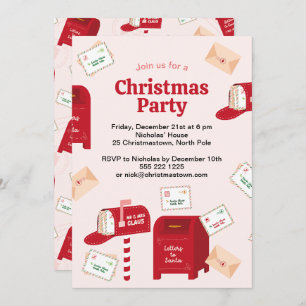 Merry Christmas from the North Pole Invitation