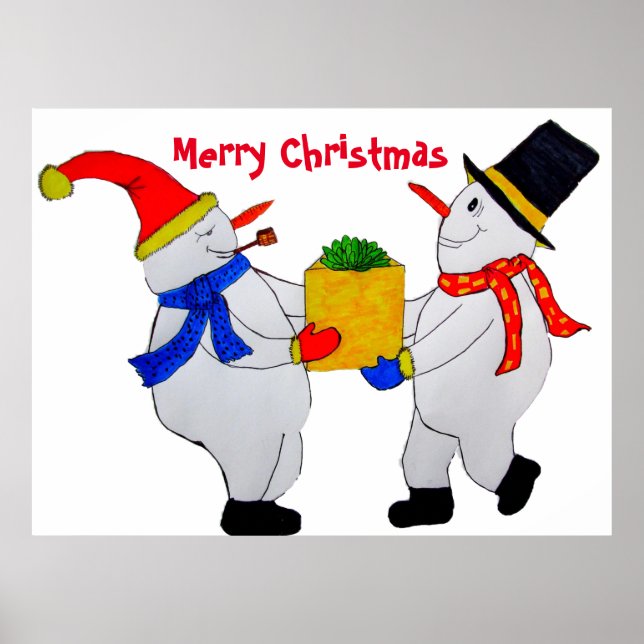 MERRY CHRISTMAS FROM THE SNOWMEN  POSTER (Front)