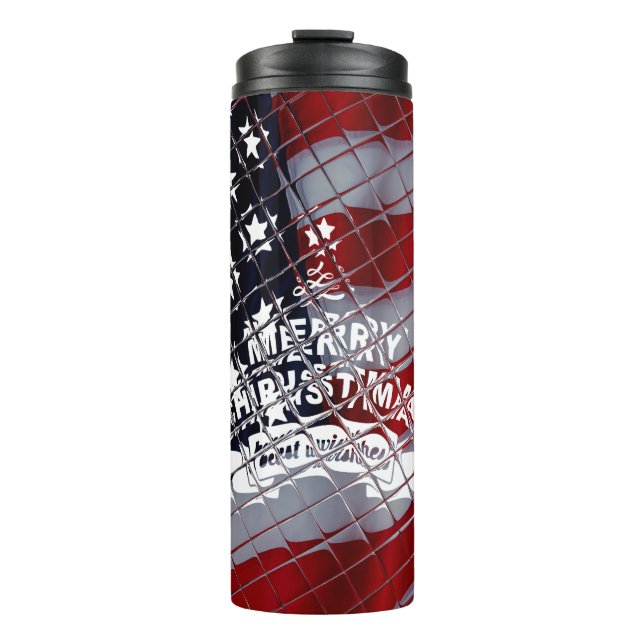  Merry Christmas From the United States Thermal Tumbler (Front)