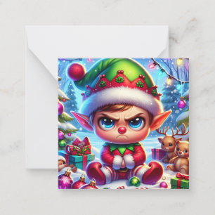 Merry Christmas from this Little Grumpy Elf  Card