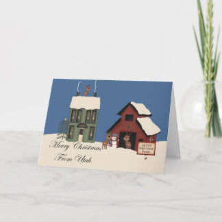 Merry Christmas From Utah Holiday Card