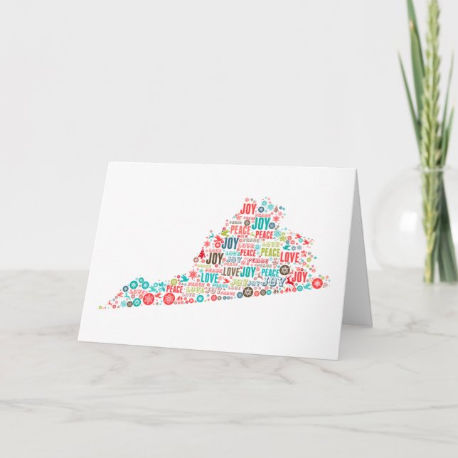 Merry Christmas from Virginia Card (Front)