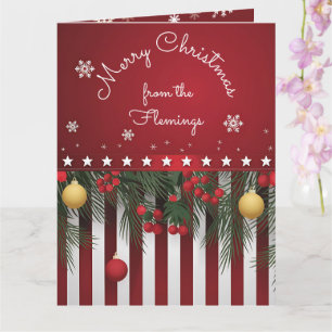 Merry Christmas from (your family) Card