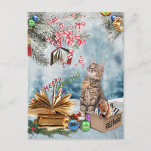 Merry Christmas from your House-pets Holiday Postcard