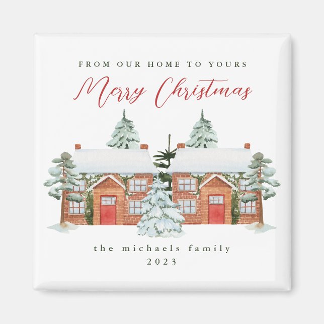 Merry Christmas From Your Neighbours Magnet (Front)