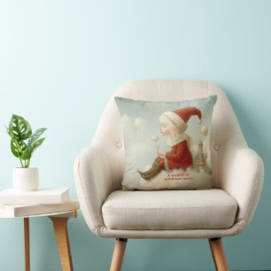 Merry Christmas from Your North Pole Elf Cute Cushion