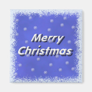 Merry Christmas Frost Magnet