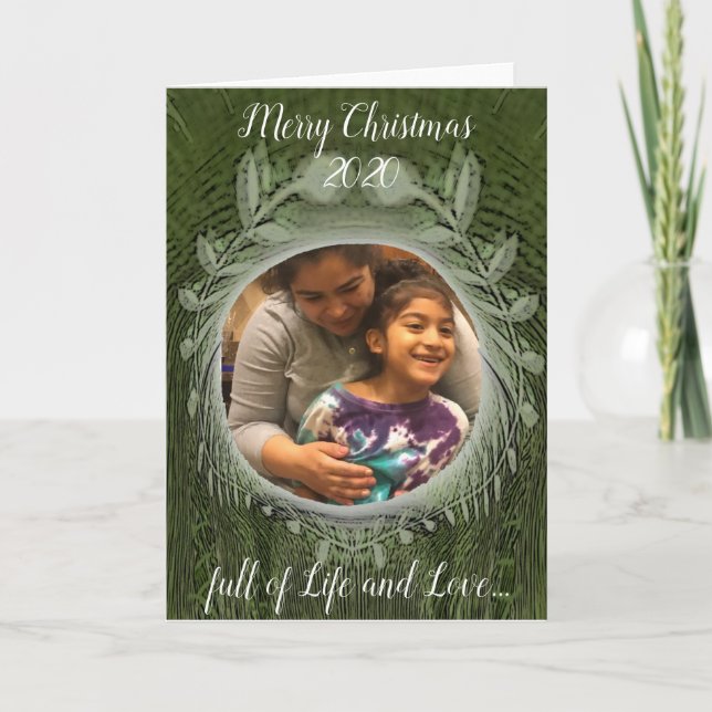 Merry Christmas...full of Life and Love...  Holid Card (Front)