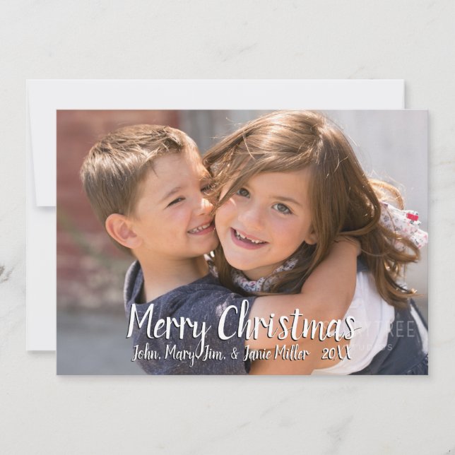 Merry Christmas Full Photo Card (Front)