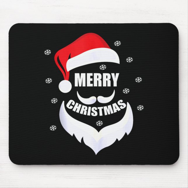 Merry Christmas -fun Santa Claus Father Xmas Boy G Mouse Mat (Front)