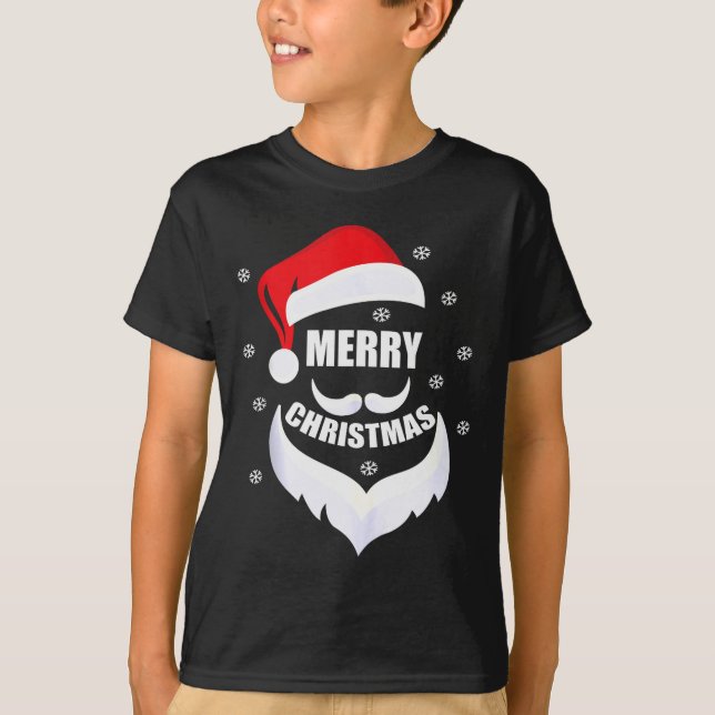 Merry Christmas -fun Santa Claus Father Xmas Boy G T-Shirt (Front)