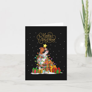 Merry Christmas Fun Xmas Christmas English Bulldog Card