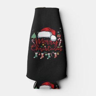 Merry Christmas Funny Christmas Matching Classic Bottle Cooler