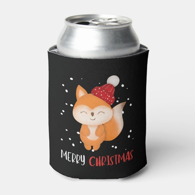 Merry Christmas Funny Christmas Shirt Can Cooler (Can Front)