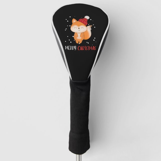 Merry Christmas Funny Christmas Shirt Golf Head Cover (Front)