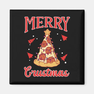 Merry Christmas Funny Christmas Tree Lights Santa Magnet