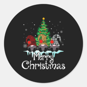 Merry Christmas Funny Family Matching Xmas New Yea Classic Round Sticker