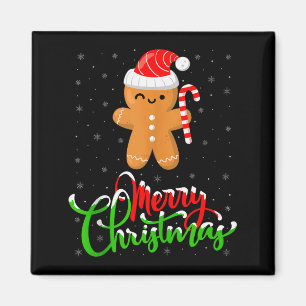 Merry Christmas Funny Gingerbread Cookie Baking Ch Magnet