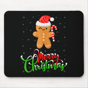 Merry Christmas Funny Gingerbread Cookie Baking Ch Mouse Mat