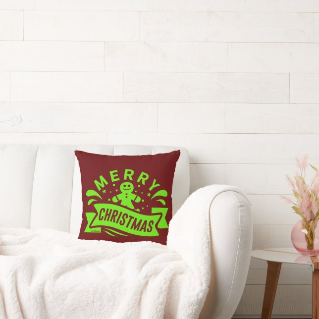 MERRY CHRISTMAS funny gingerbread man              Cushion (Couch)