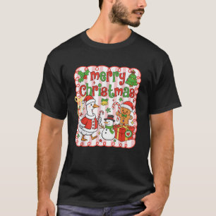 Merry Christmas Funny Merry Goosemas Christmas Sil T-Shirt
