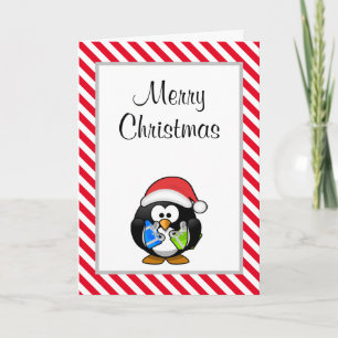 Merry Christmas Funny Penguin Christmas Card