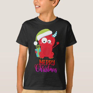 Merry Christmas   Funny Red Santa Monster T-Shirt