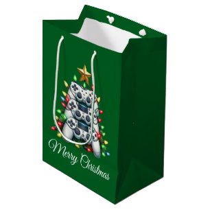 Merry Christmas Gamer  Medium Gift Bag