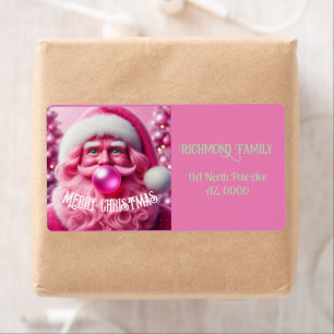 Merry Christmas Gay Retro Pink Bubble Gum   Custom