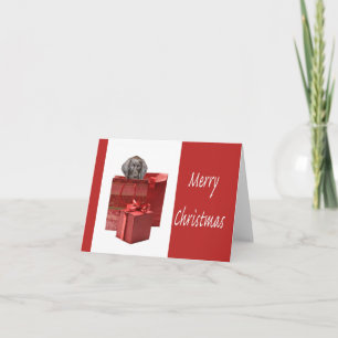 Merry Christmas german shorthaired pointer Holiday Card